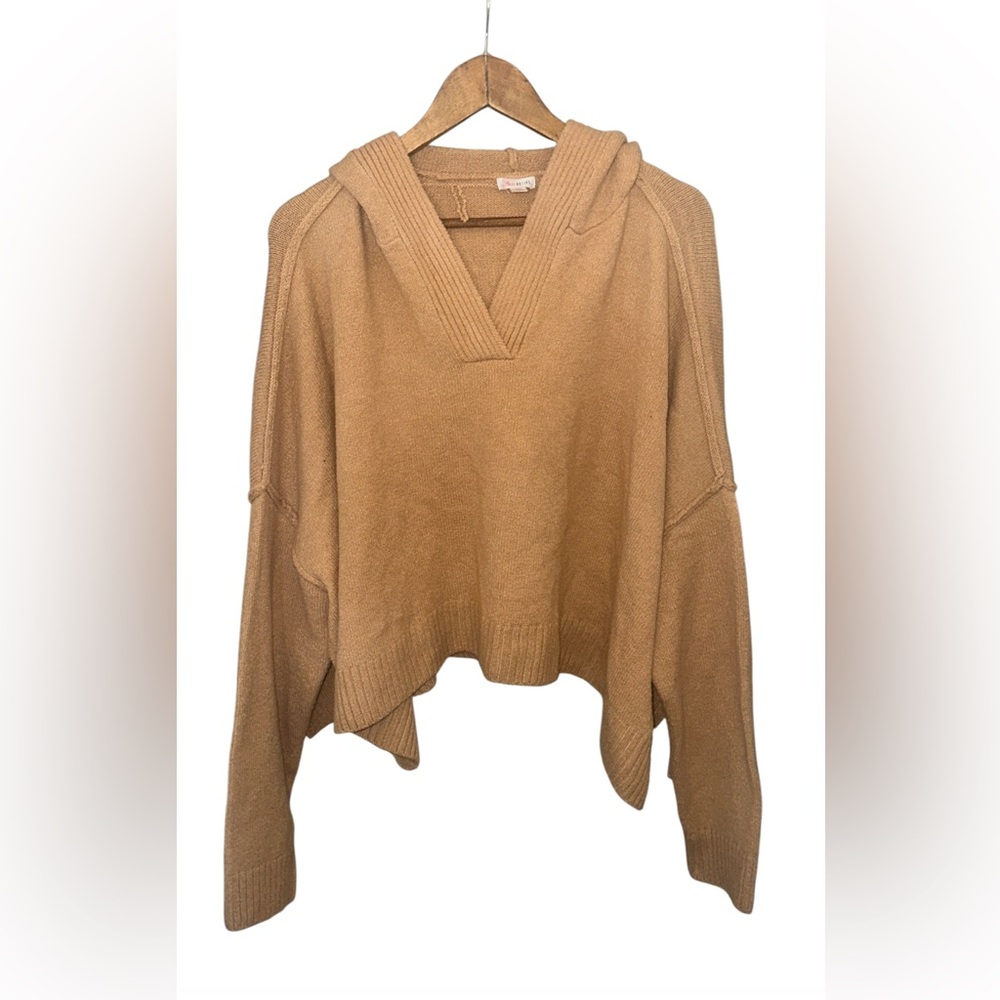 Flirtitude Tan V-Neck Sweater